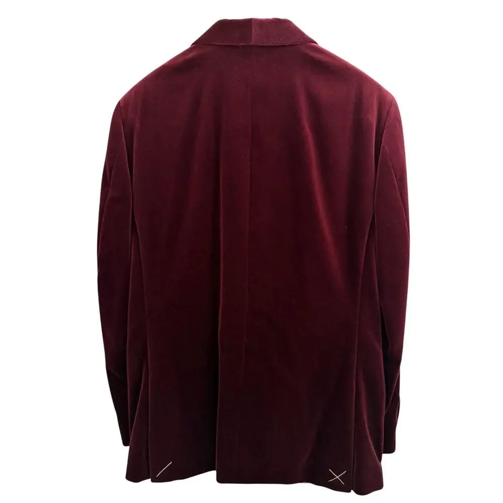 J.Crew Ludlow Shawl Collar Velvet Tuxedo Blazer Burgundy 40S